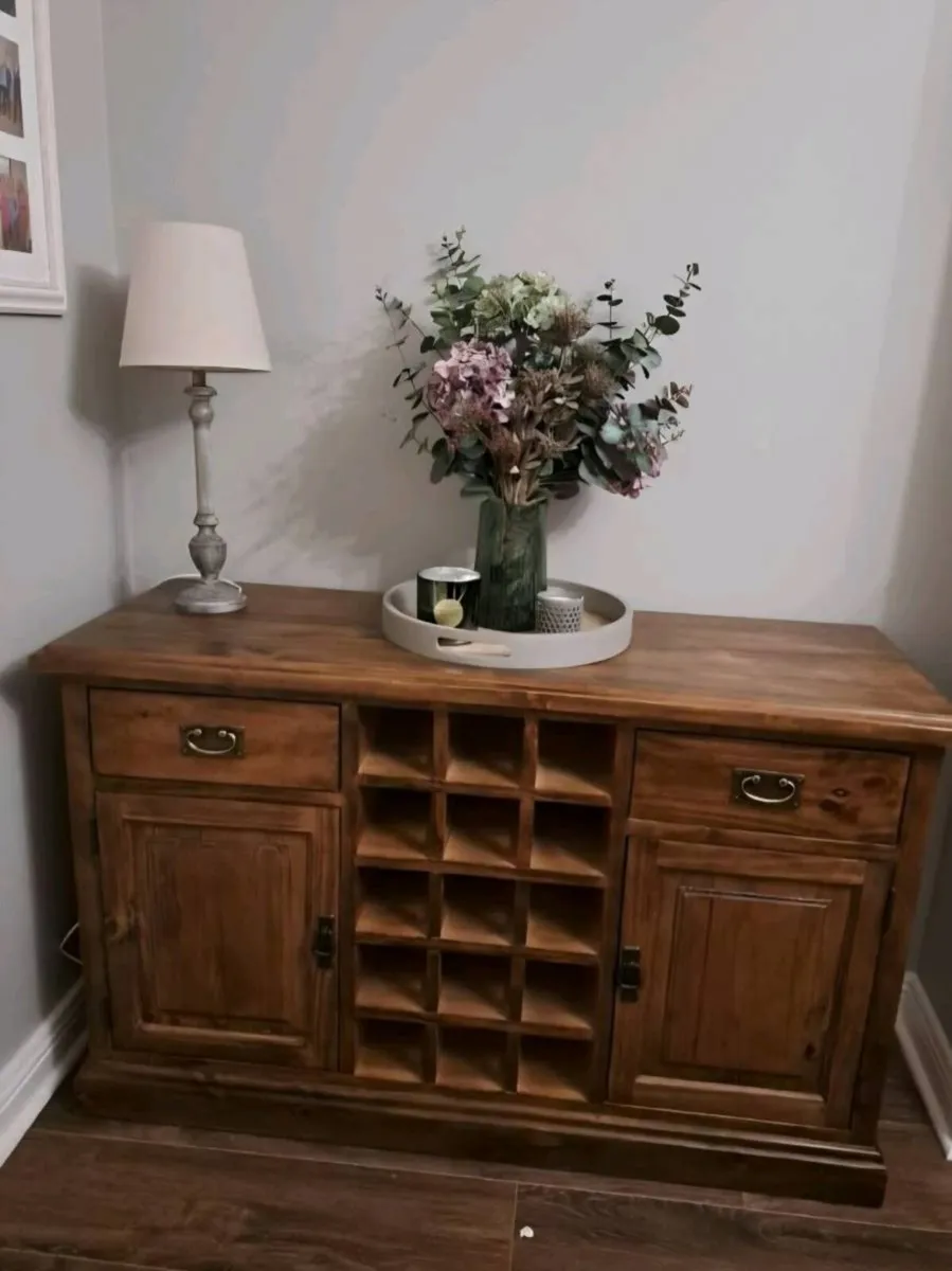 Solid Wood Furniture Set – Sideboard, TV Unit, Hal - Image 1