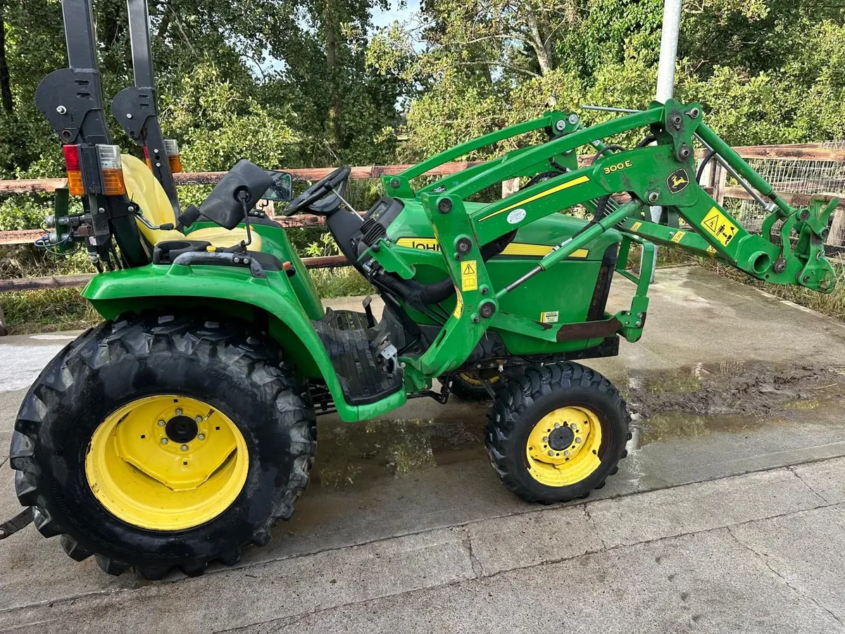 John Deere 3036E Compact + 300E Loader NO VAT - Image 1