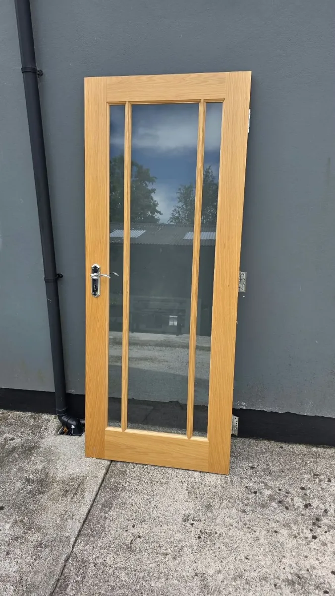 Interior oak glazed doors - Image 2