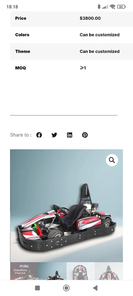 Petrol Honda 200cc gokart 💥💥mint💥💥 - Image 2