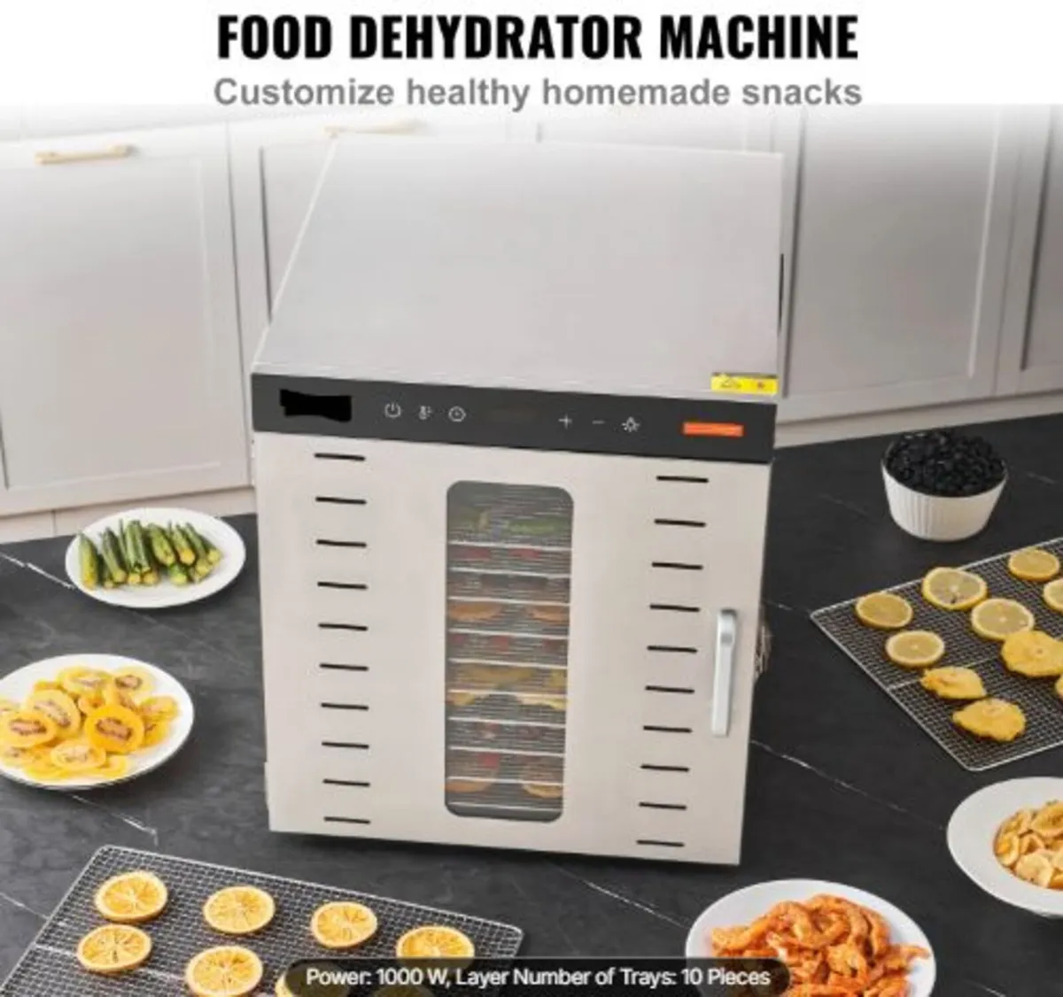10 Trays Food Dehydrator Machine Stainless Steel - Image 2