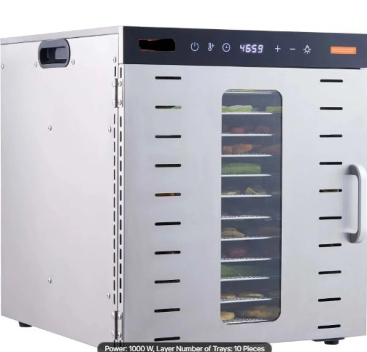10 Trays Food Dehydrator Machine Stainless Steel - Image 1