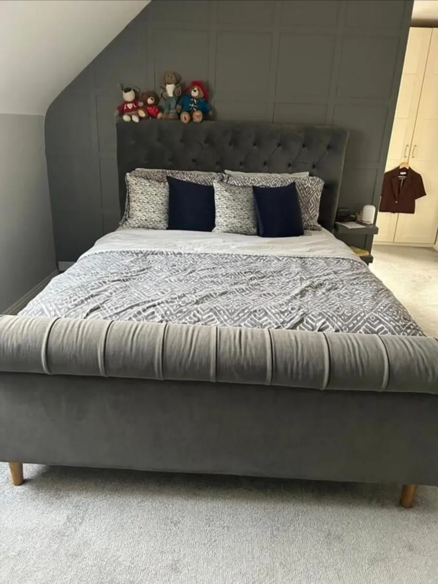 Velvet  Bed Frame - Image 1