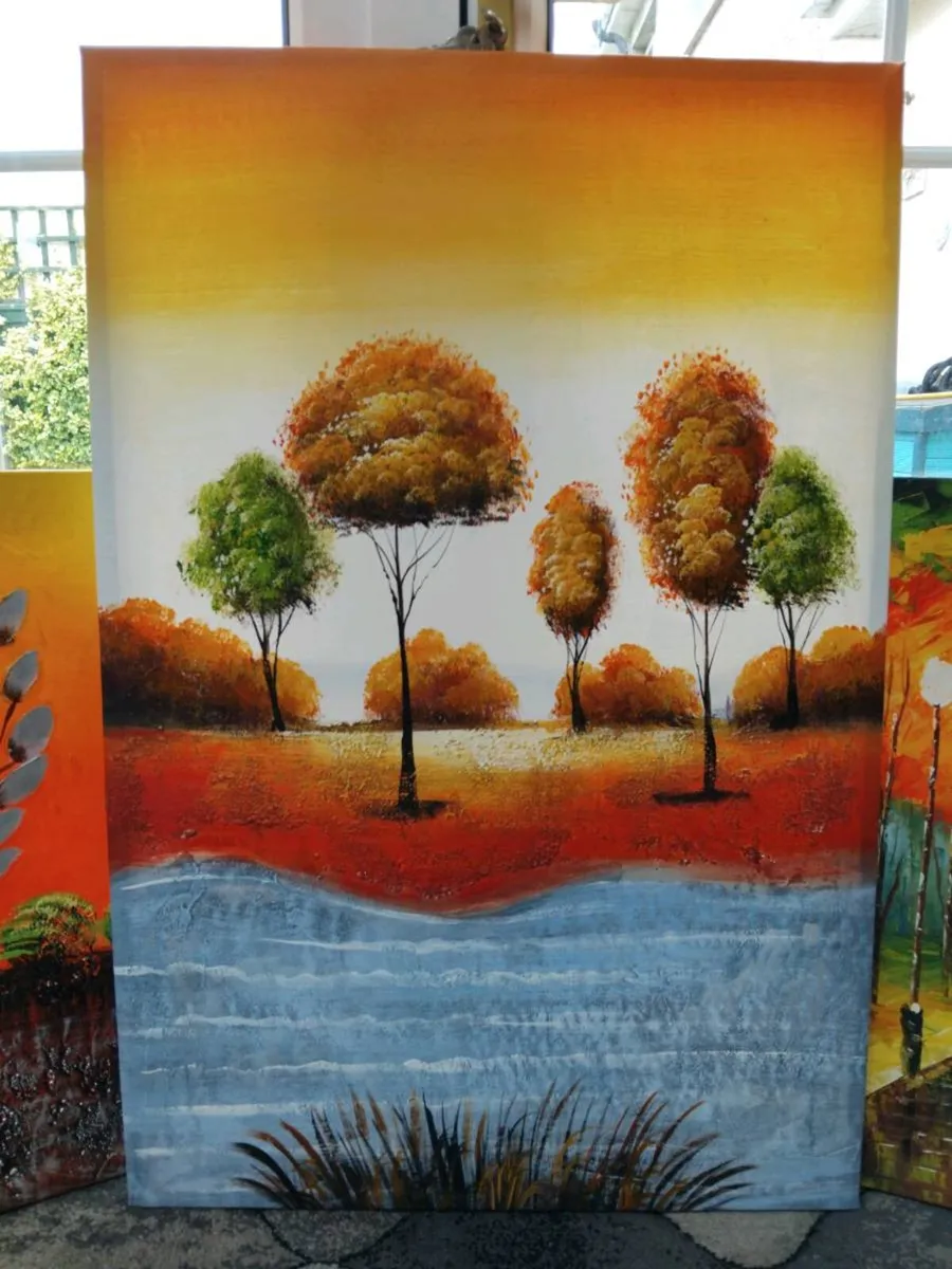 4 matching canvas block pictures - Image 3
