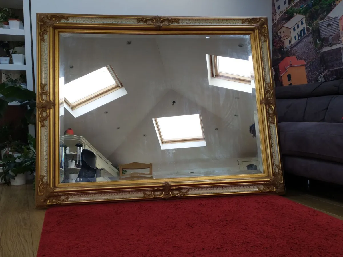Big Antique look mirror for sale - Image 2