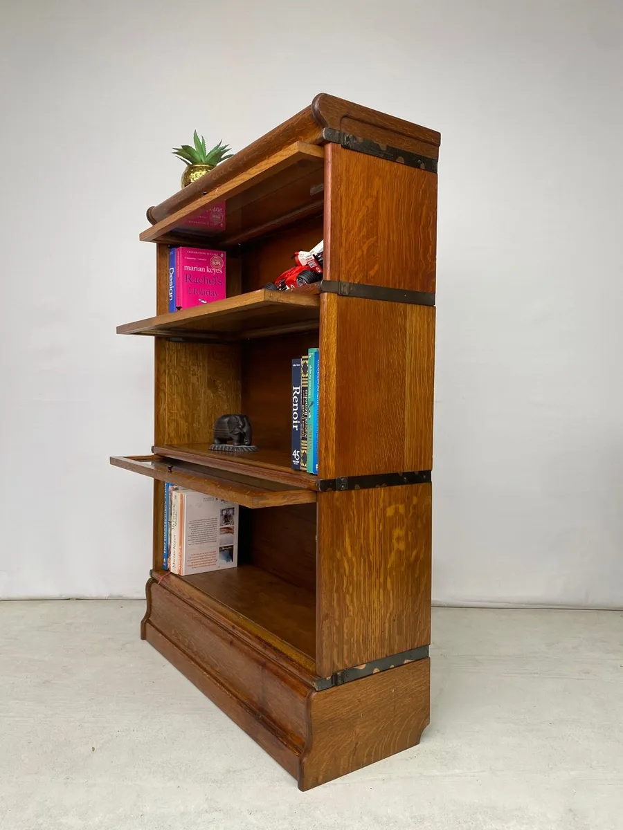 Edwardian Sectional Barristers Bookcase - Image 4
