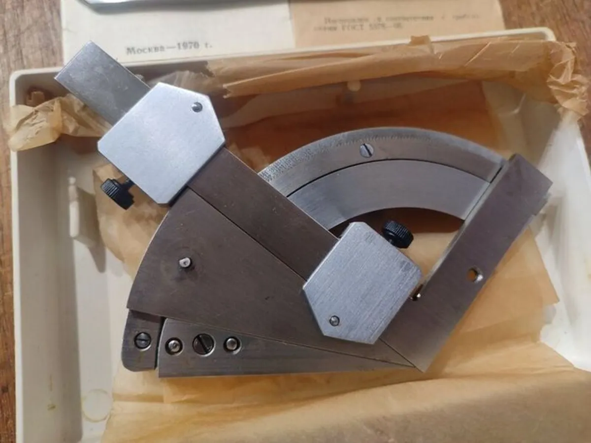 USSR Vernier Bevel Protractor UN-127 - Image 2