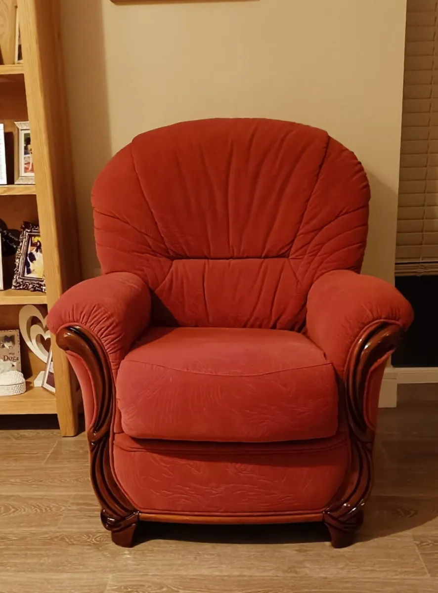 Single Terracotta Armchair Great Condition. - Image 2