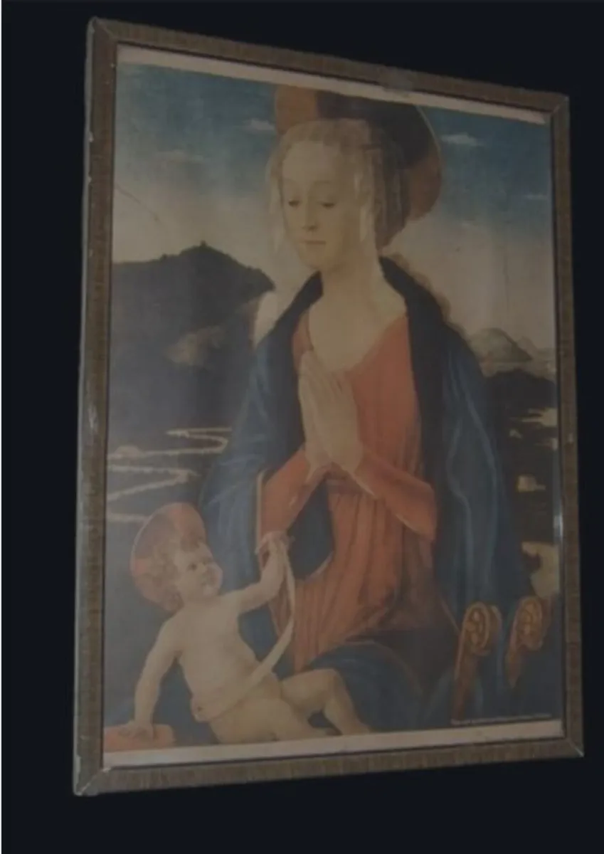 Vintage Framed Alinari Italian Art Print - Madonna - Image 2