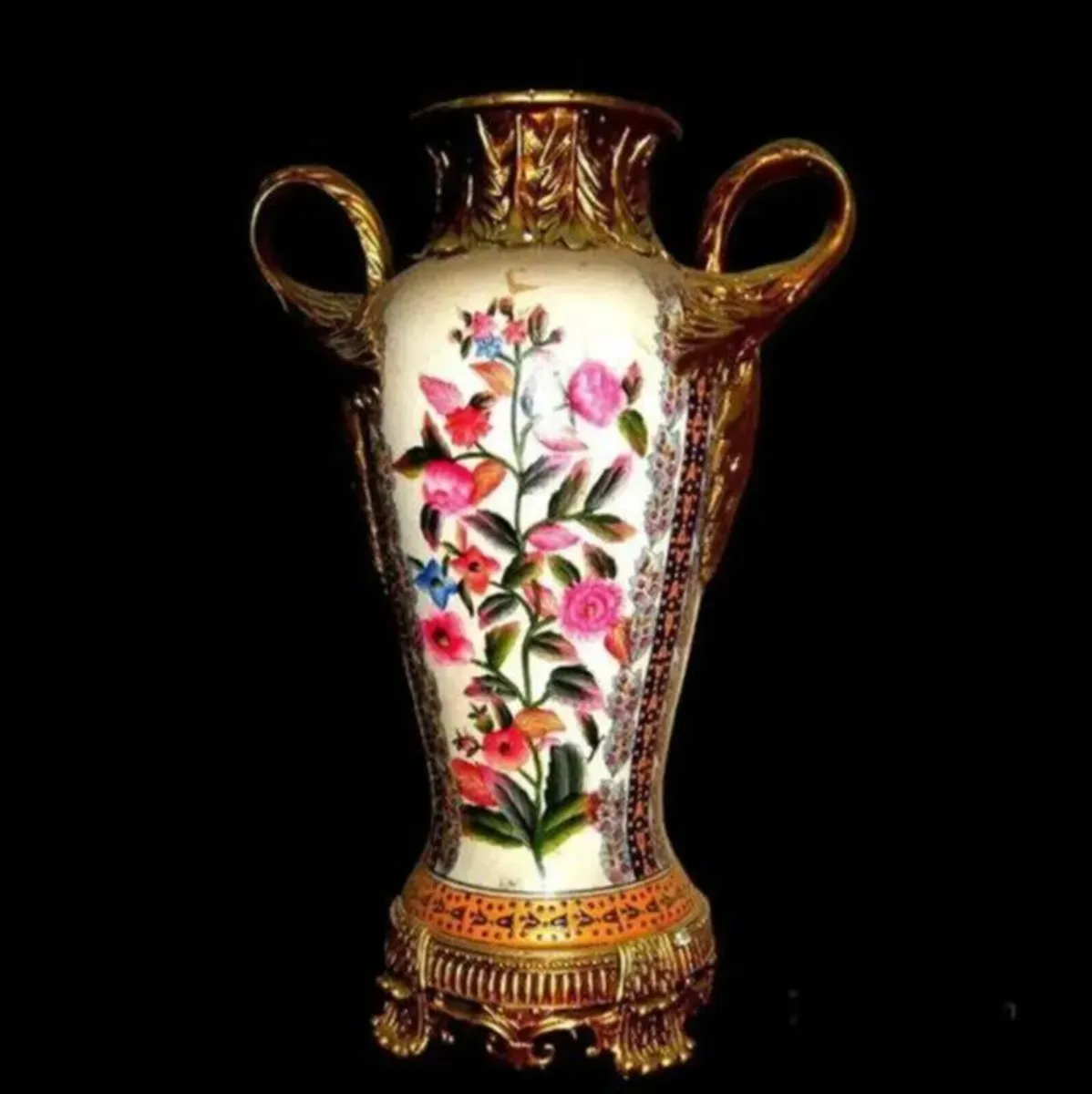 Pair Of Vintage Japanese Decorative 'Floral'Vase's - Image 2