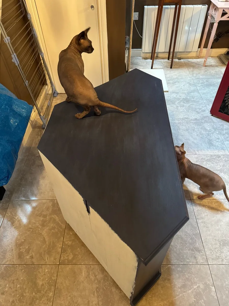 [FREE] Solid Wood Corner TV Unit - Image 2