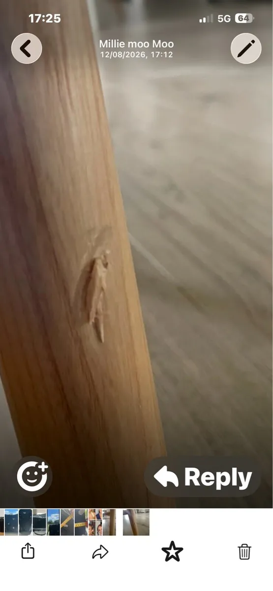 Wishbone wood bar stool - Image 4
