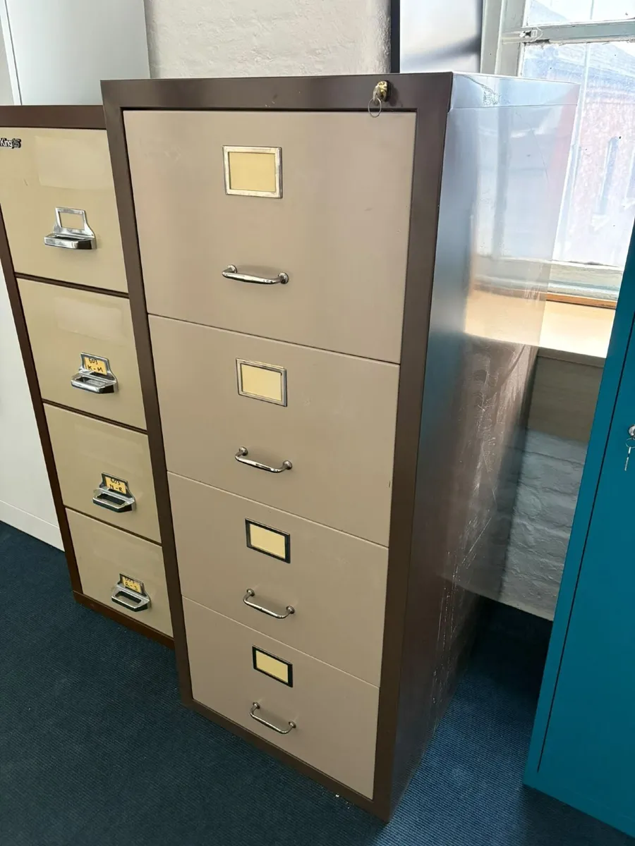 Fire-proof 4 Drawer Filing Cabinets - £700+VAT eac - Image 1