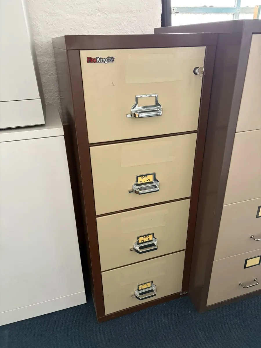 Fire-proof 4 Drawer Filing Cabinets - £700+VAT eac - Image 2