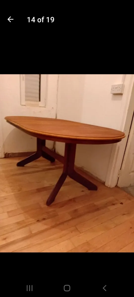 Mid century teak dining set - Image 2