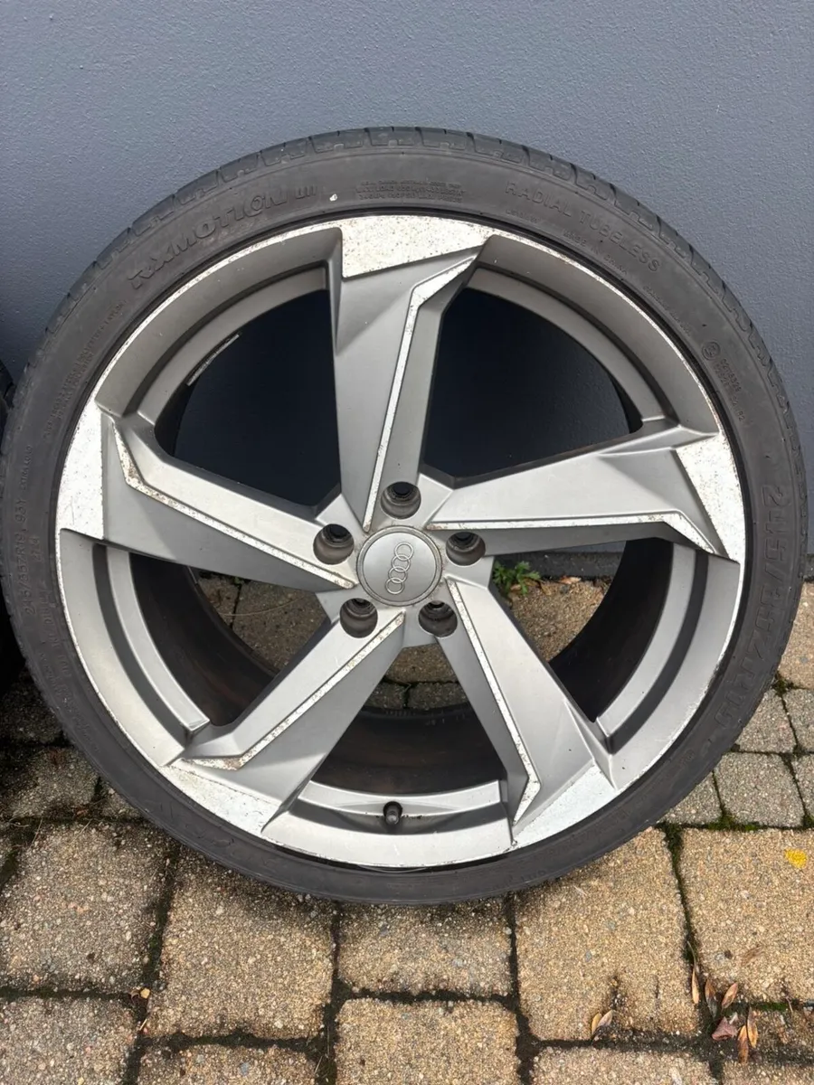 Set of 4 19’ Audi style alloy wheels and tyres - Image 2