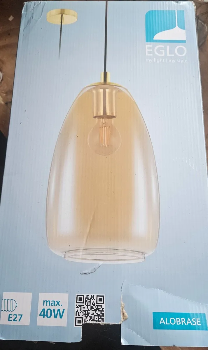 Pair of EGLO Alobrase Glass Pendant Lights - Image 3