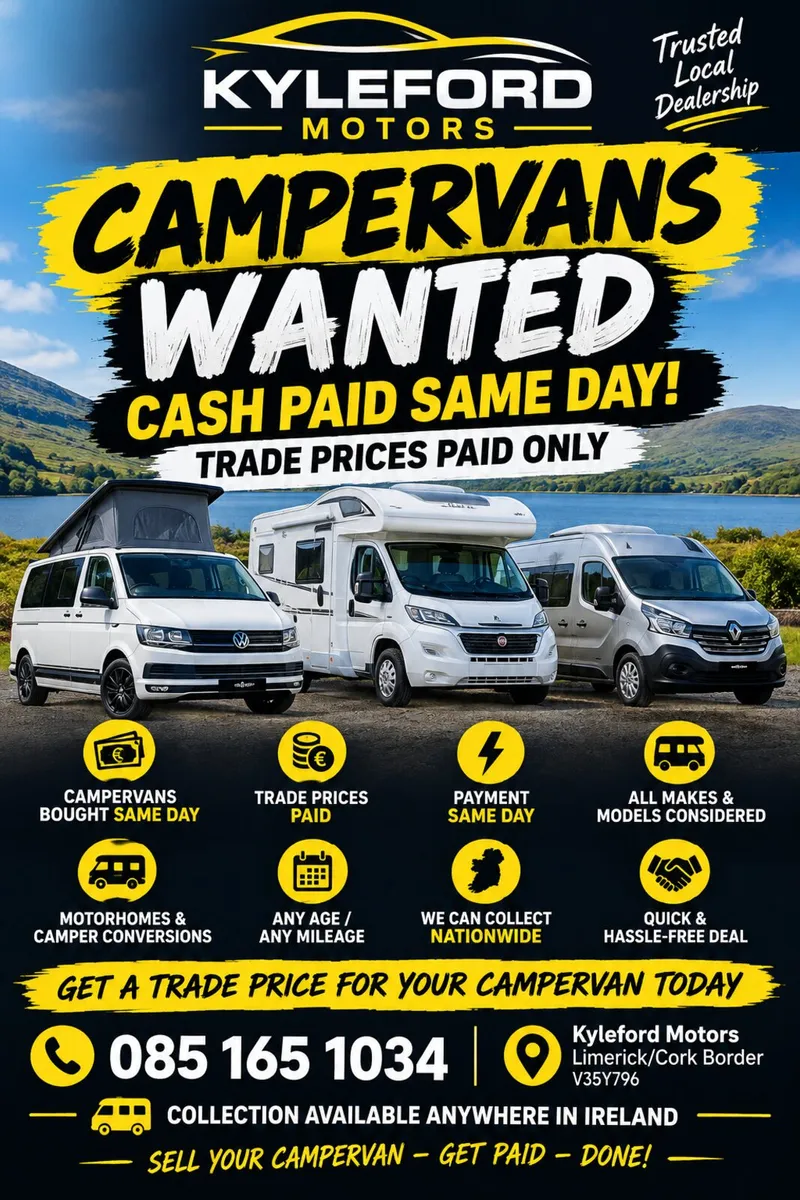 🚐🔥 WE BUY CAMPERVANS – CASH PAID SAME DAY! 🔥🚐