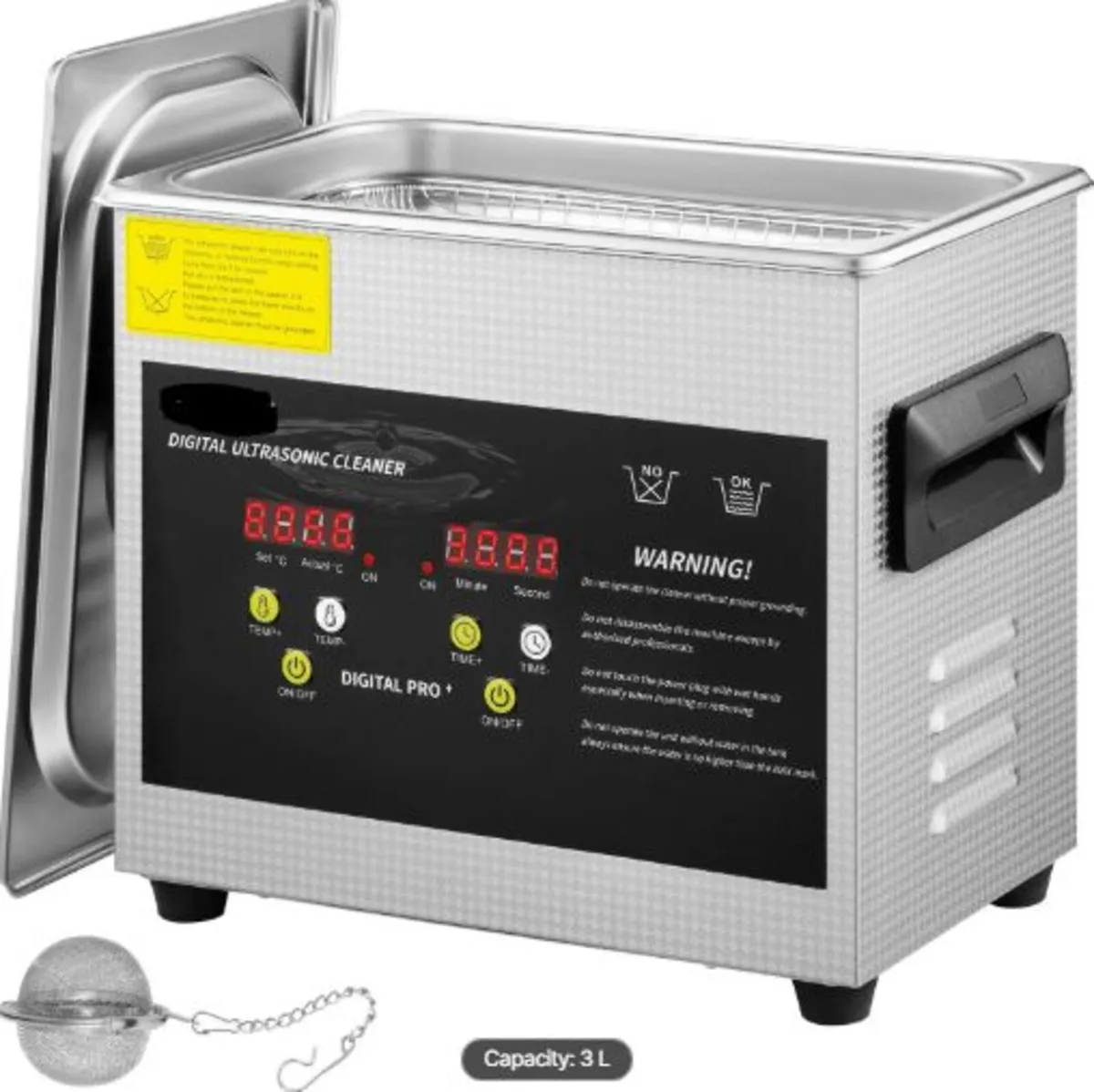 3L Upgraded Ultrasonic Cleaner (200W Heater,120W - Image 1