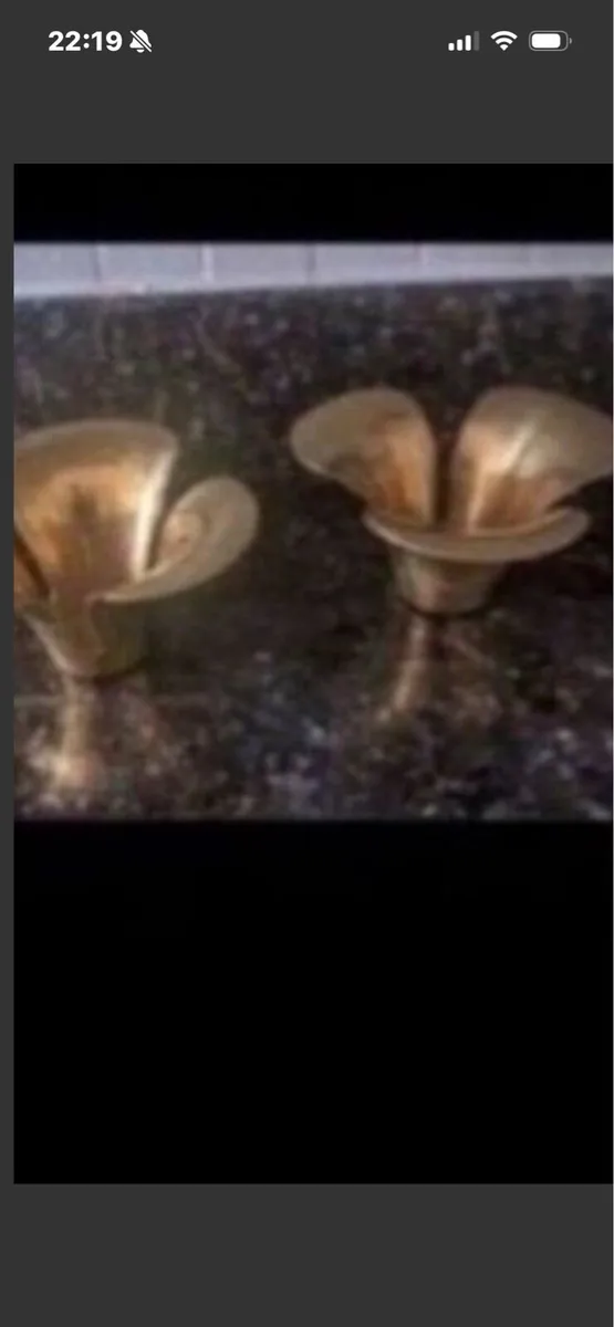 Brass Candleholder Set - Image 2