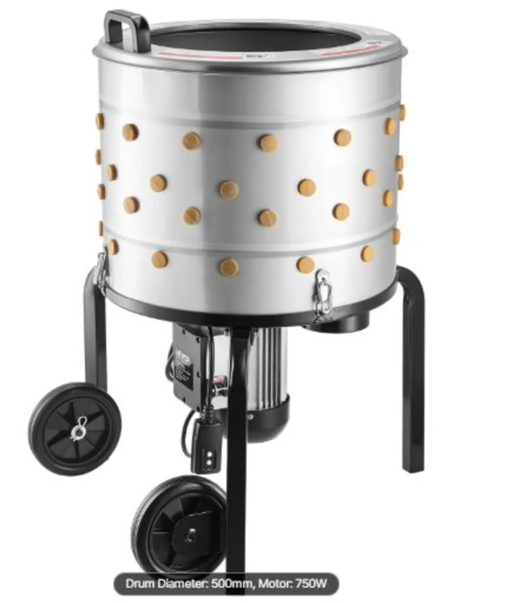 Chicken Plucker Machine, 500mm Drum, 900W & 230RPM - Image 4
