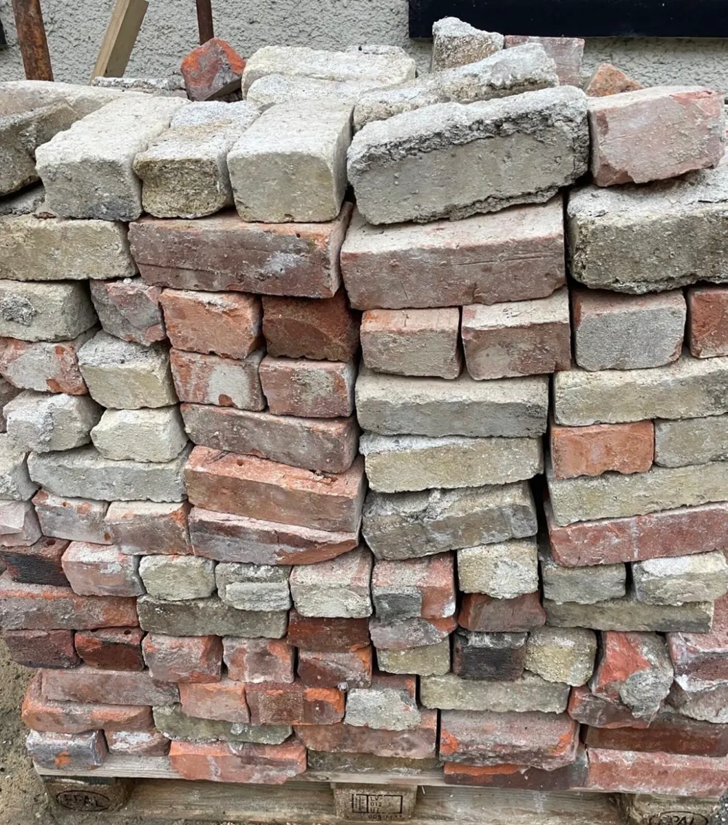 Reclaimed red bricks