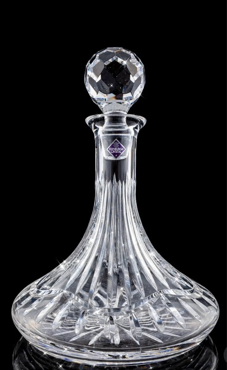 1990s Edinburgh Crystal Ships Decanter