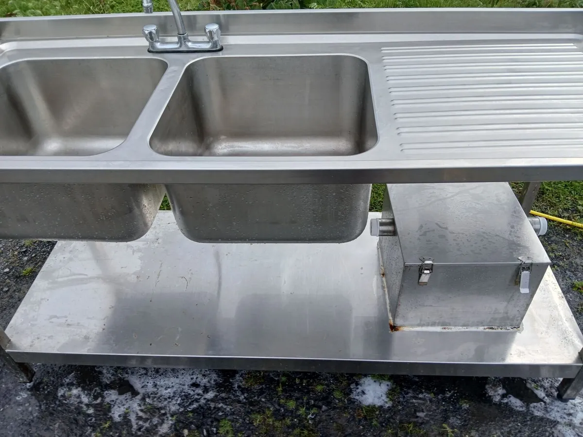 Stainless steel cabbinet sink unit complete - Image 2