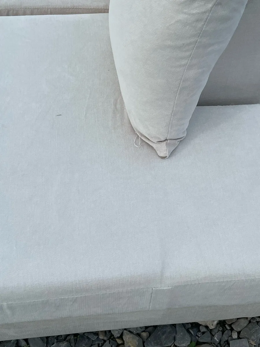 Beige /cream corner sofa - Image 4