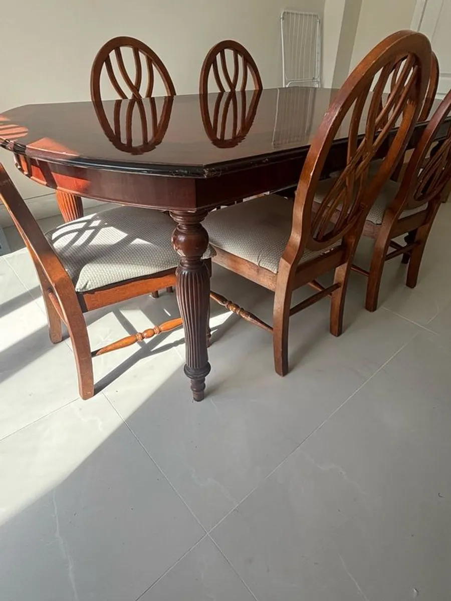 Kitchen Table with 6 Chairs - Image 3
