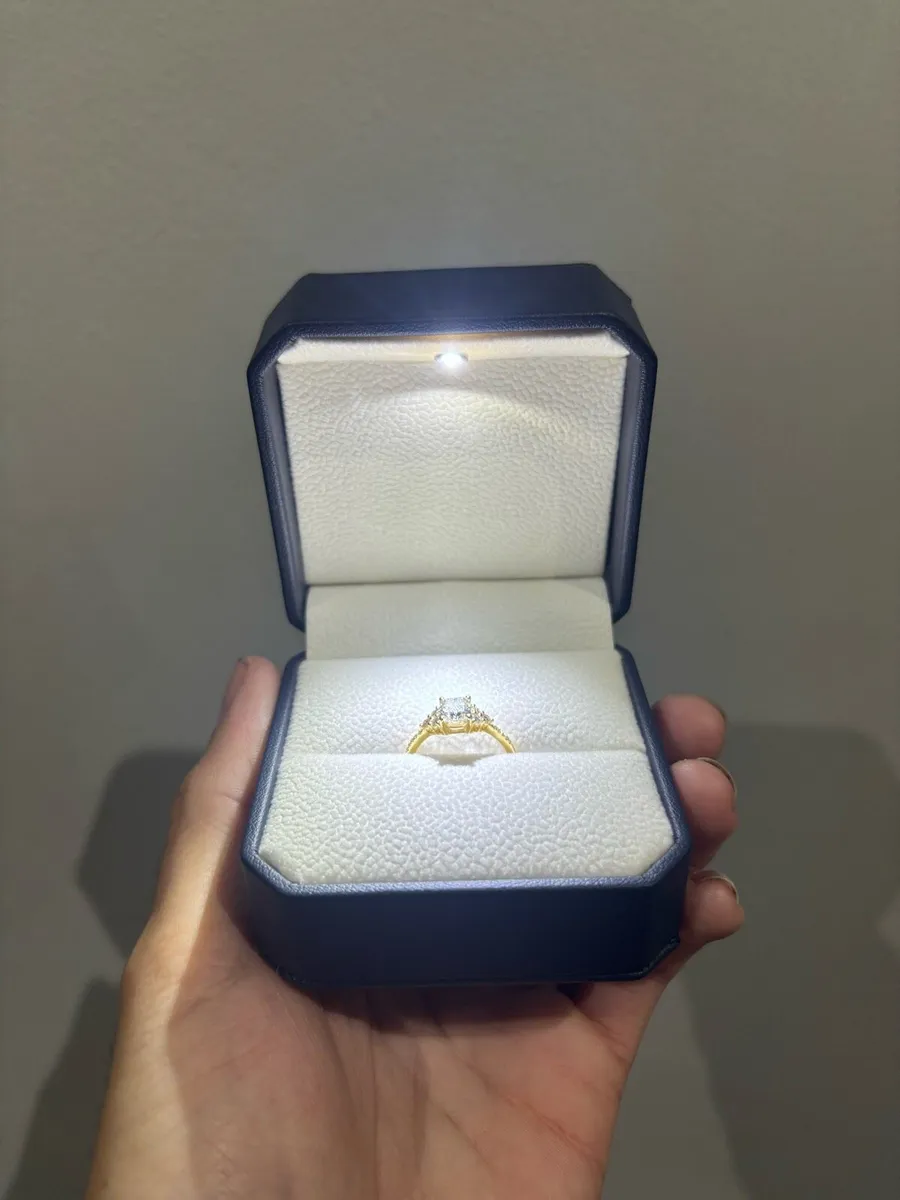 1.25ct Natural Diamond Ring 18K Yellow Gold GCI - Image 2