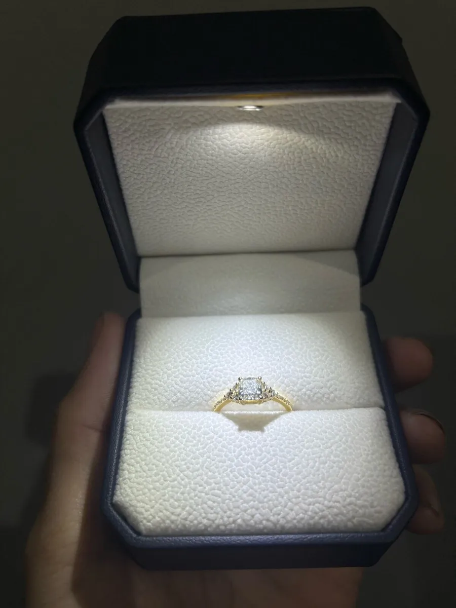 1.25ct Natural Diamond Ring 18K Yellow Gold GCI - Image 3