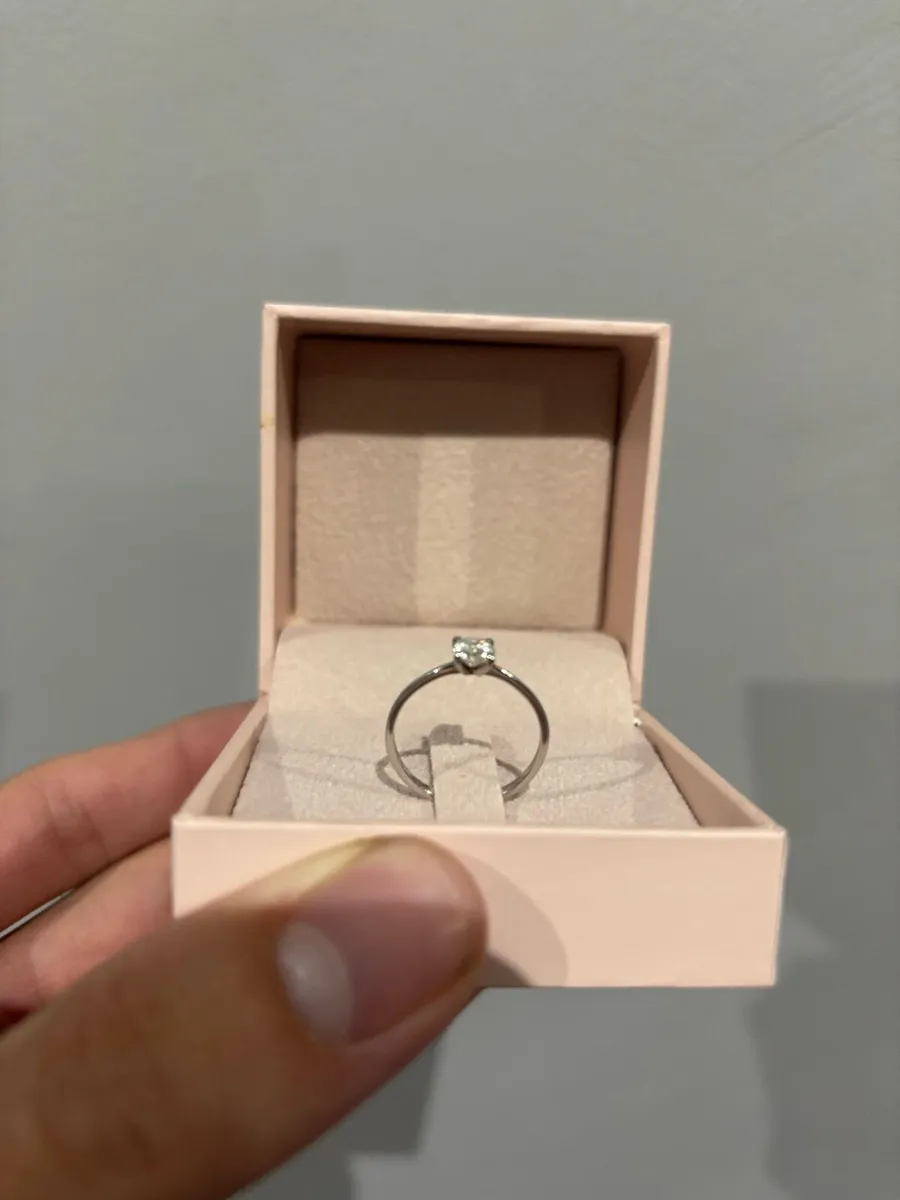 0.50ct Natural Diamond Ring 14kt White Gold - Image 3