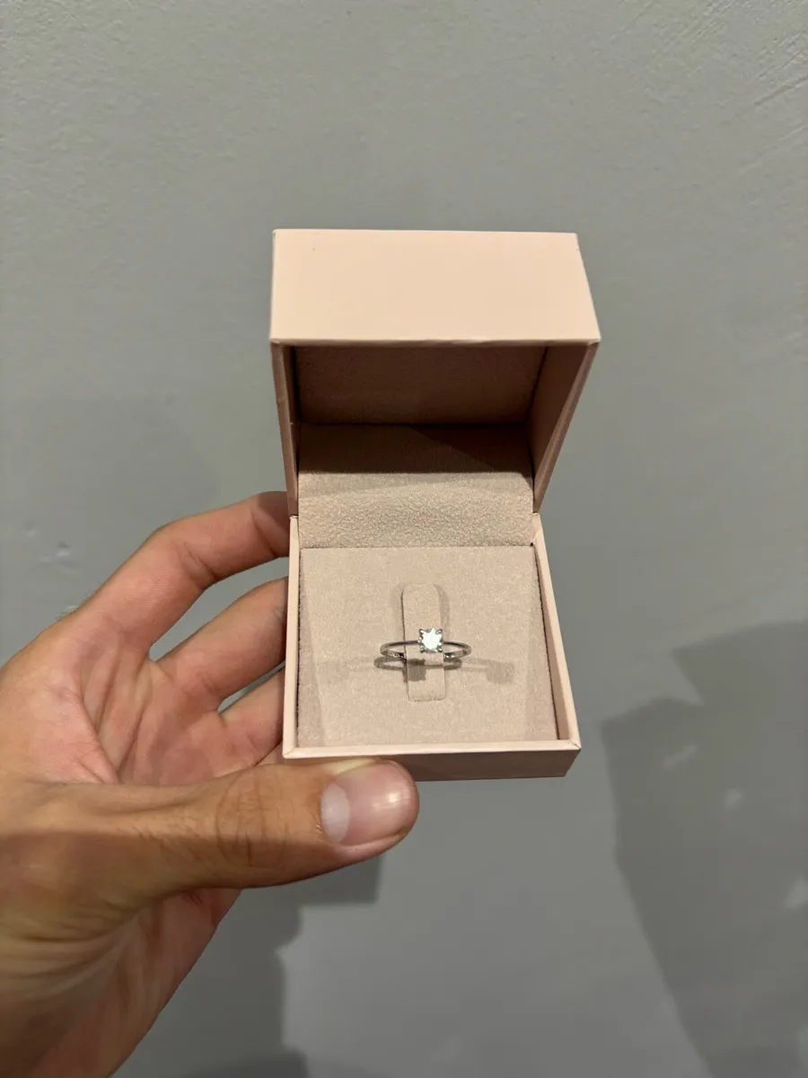 0.50ct Natural Diamond Ring 14kt White Gold - Image 4