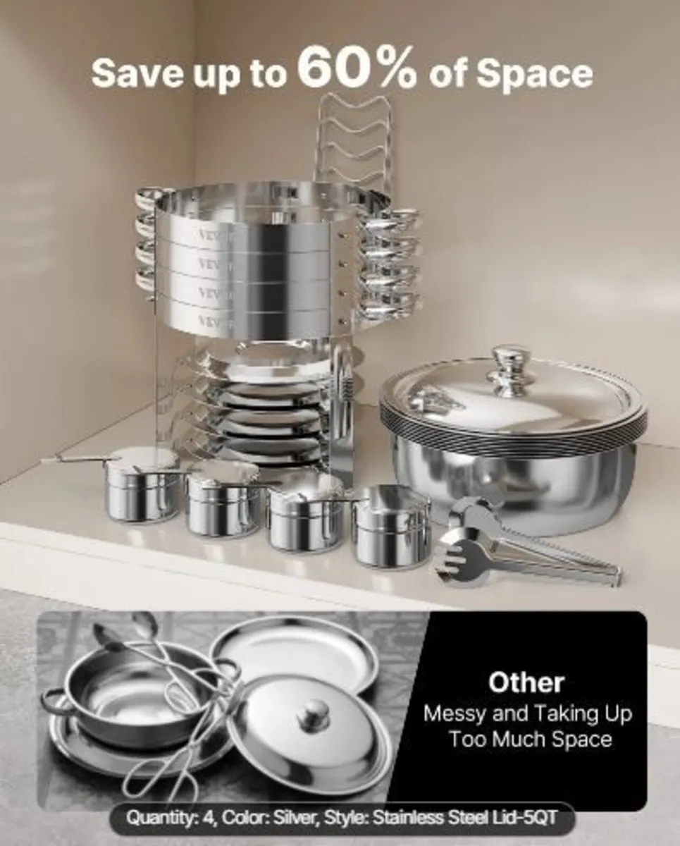 Chafing Dish Buffet Set, 5 Qt 4 Pack - Image 2