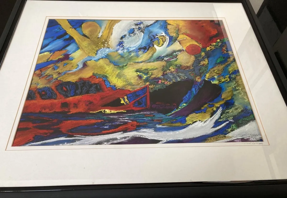 Original Multicoloured Abstract Seascape - Image 1