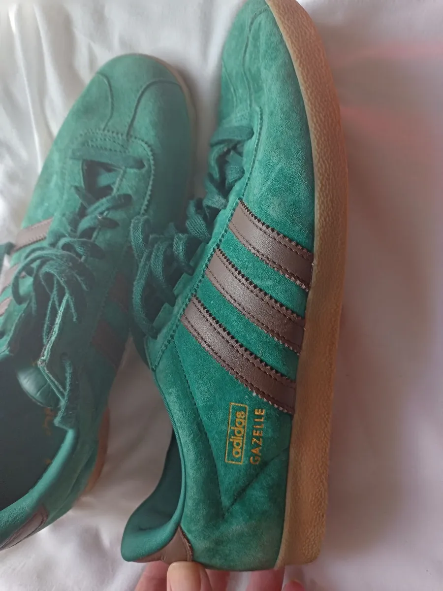 Rare Adidas Gazelles size 8 as New - Image 1