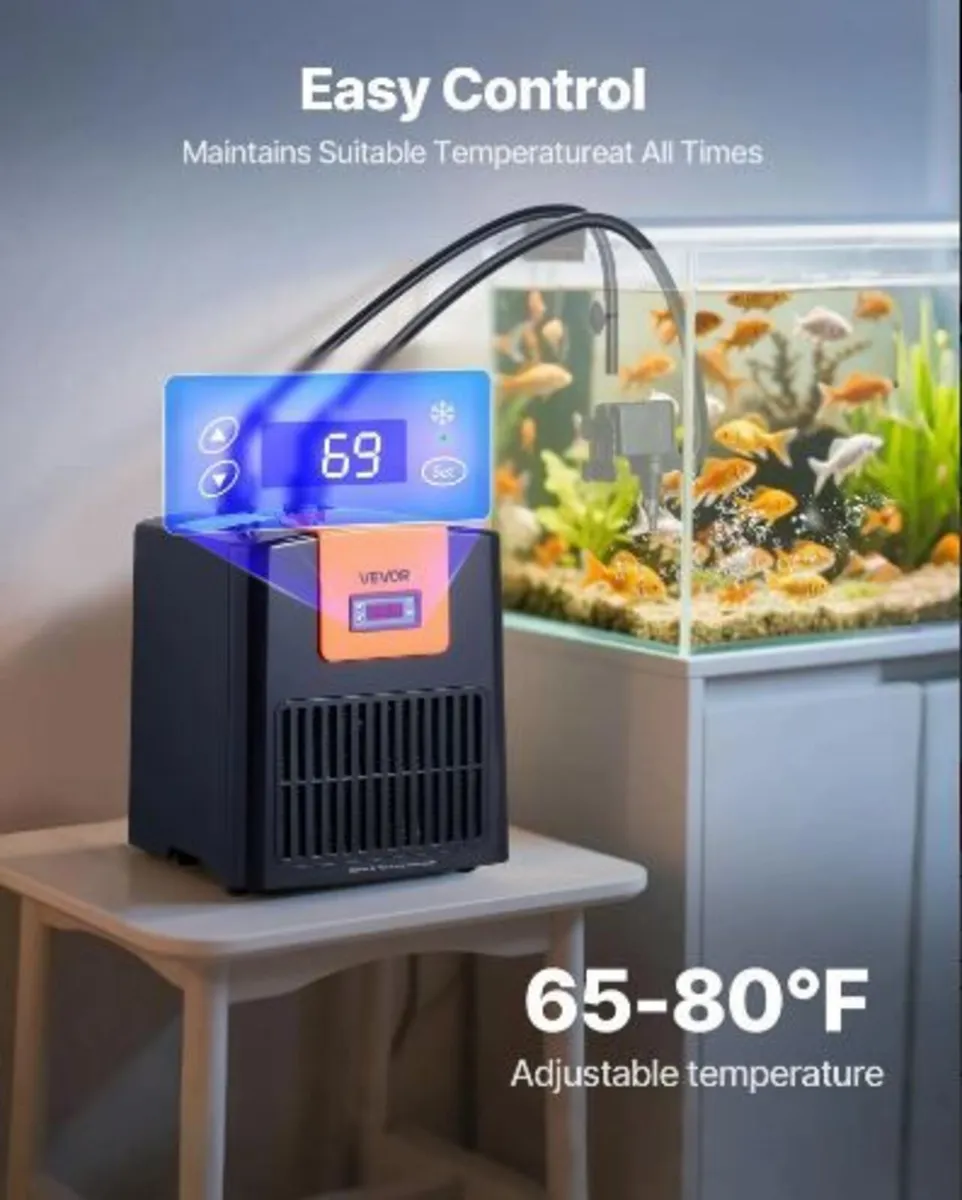 Aquarium Chiller 200L, 0.1 HP Water Chiller - Image 2