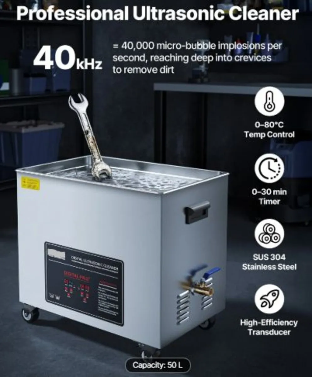 50L Ultrasonic Cleaner, Professional Ultrasonic - Image 4