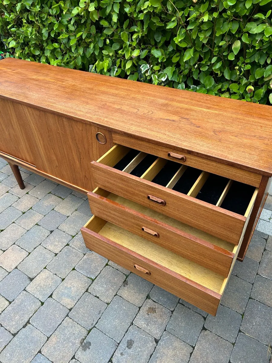 Mid century teak sideboard credenza retro vintage - Image 4