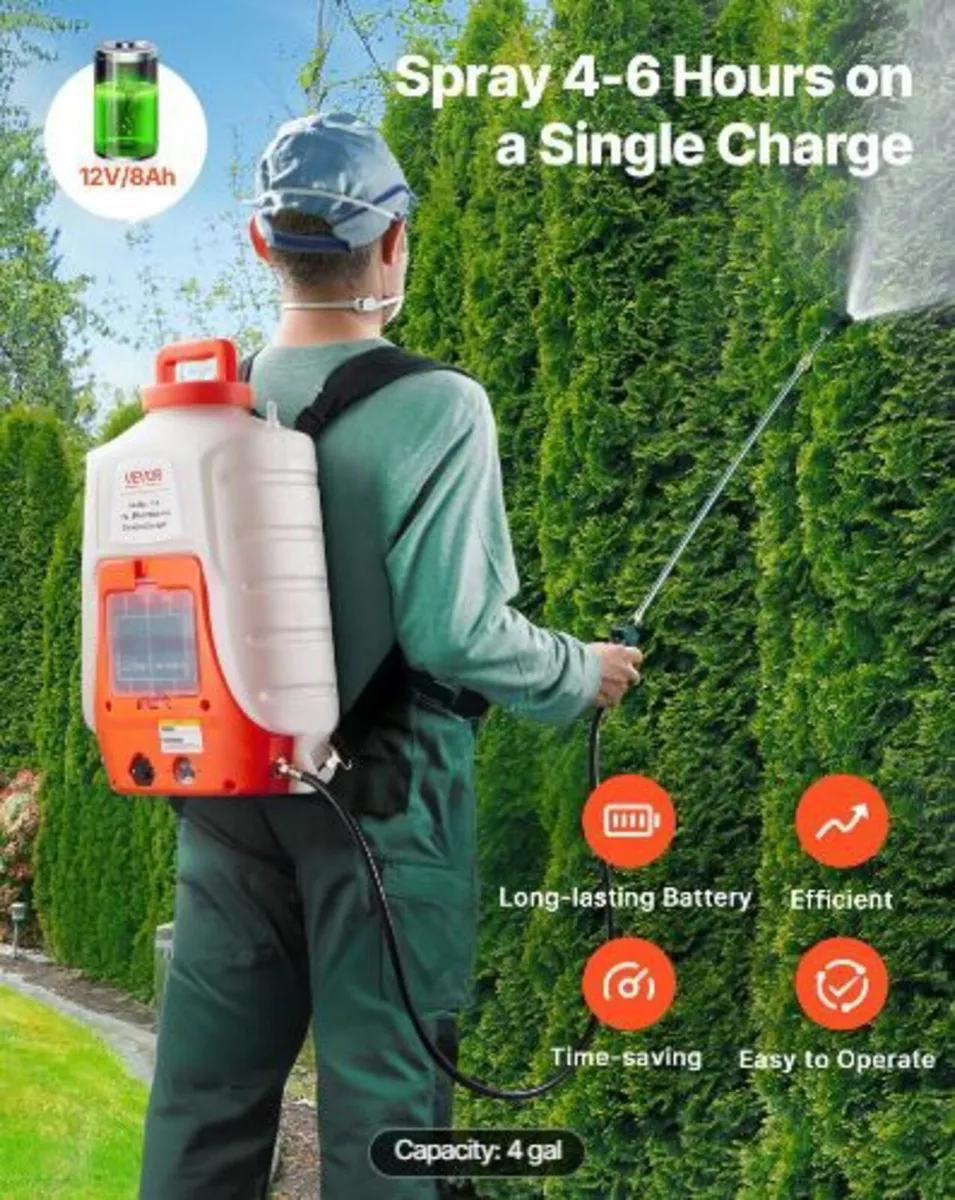 Battery Powered Backpack Sprayer 15.1 L Tank - Image 1