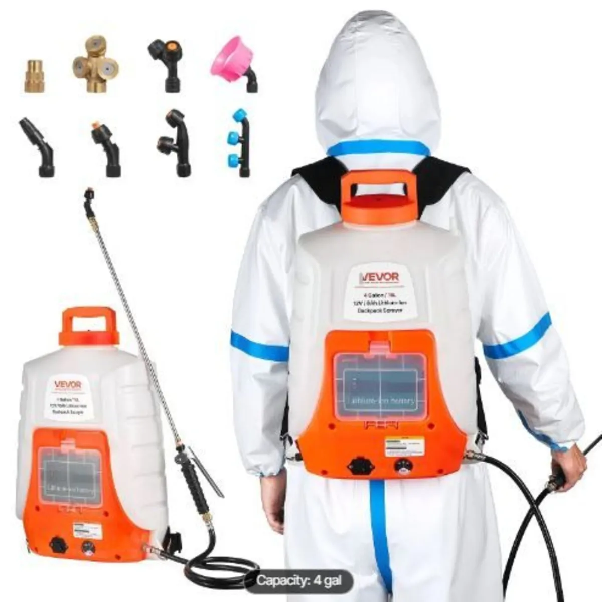 Battery Powered Backpack Sprayer 15.1 L Tank - Image 3