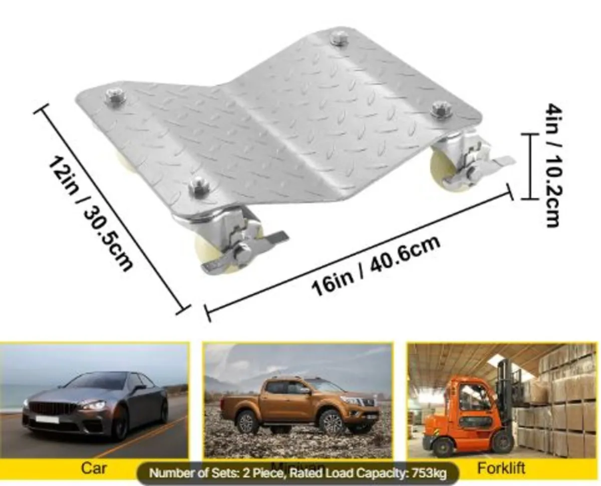 Vehicle Positioning Wheel Dollies - 680Kg Per Doll - Image 2