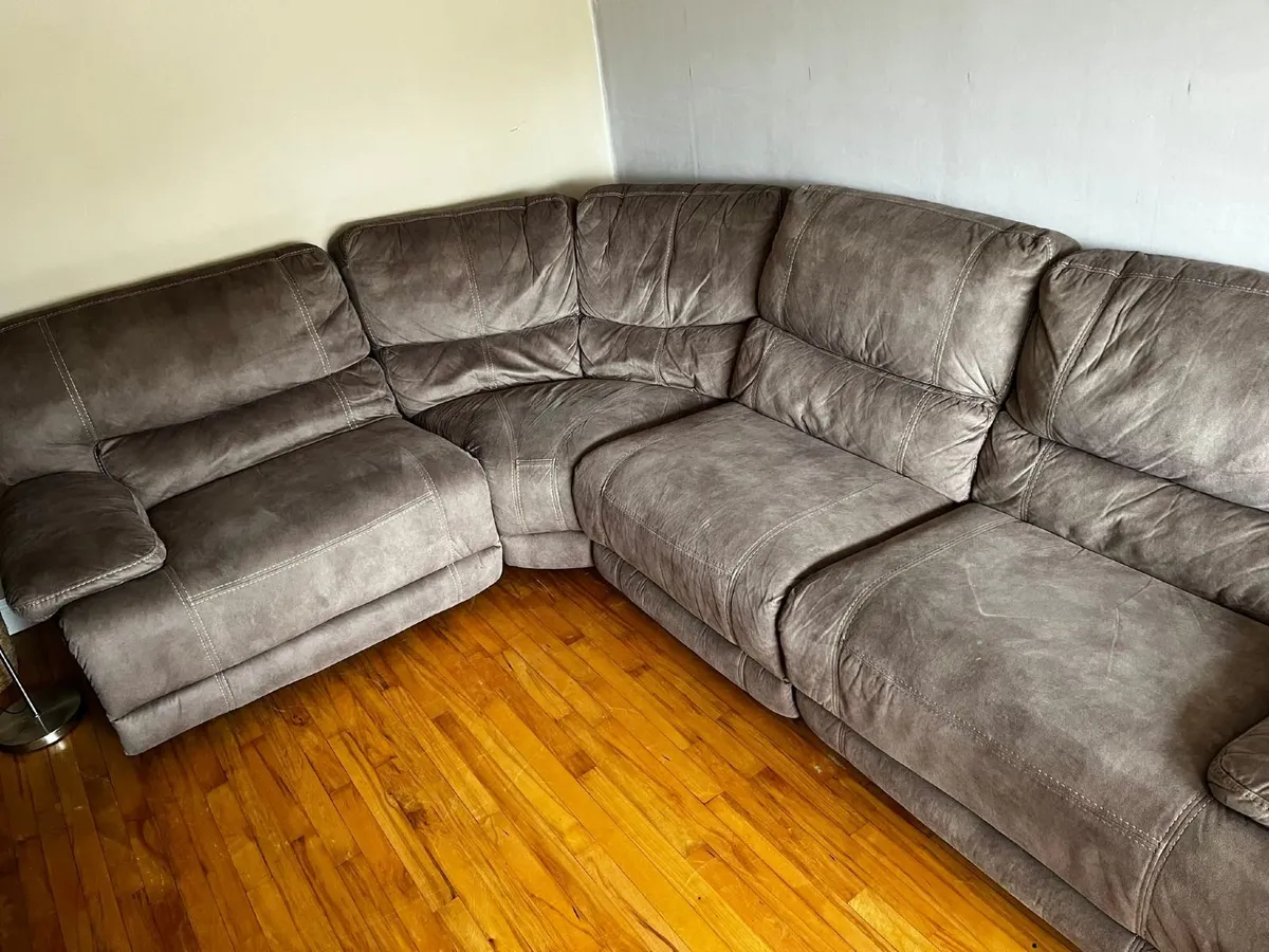 Fabric reclining corner sofa - EZ living Baxter - Image 4