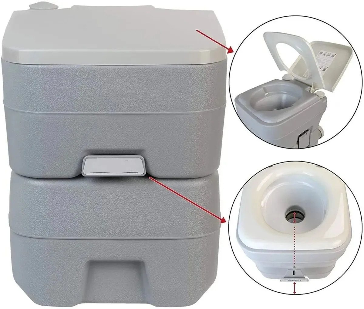 Camping Toilet Portable with Waste Tank - Image 1