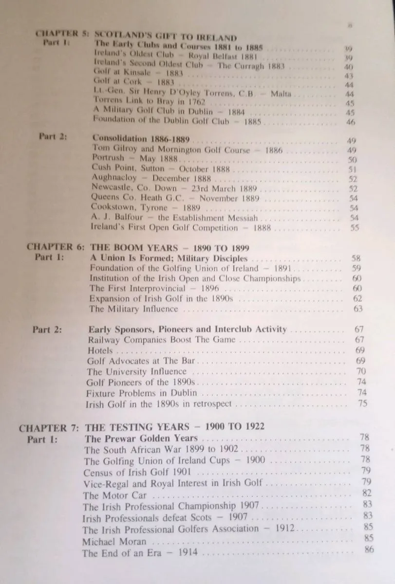 Early Irish Golf First Edition 1988 - Image 3