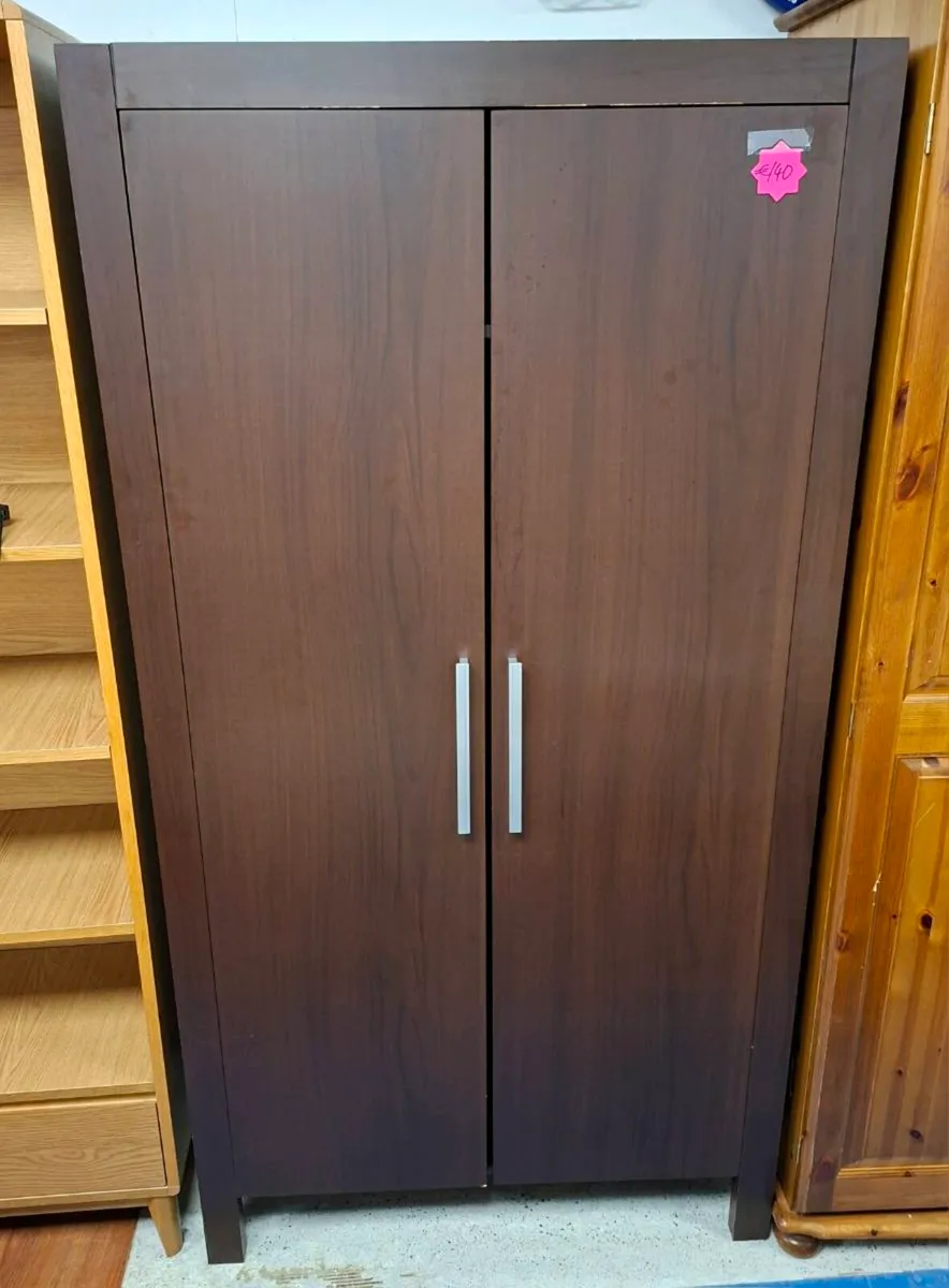 DARK 2 DOOR WARDROBE - Image 1