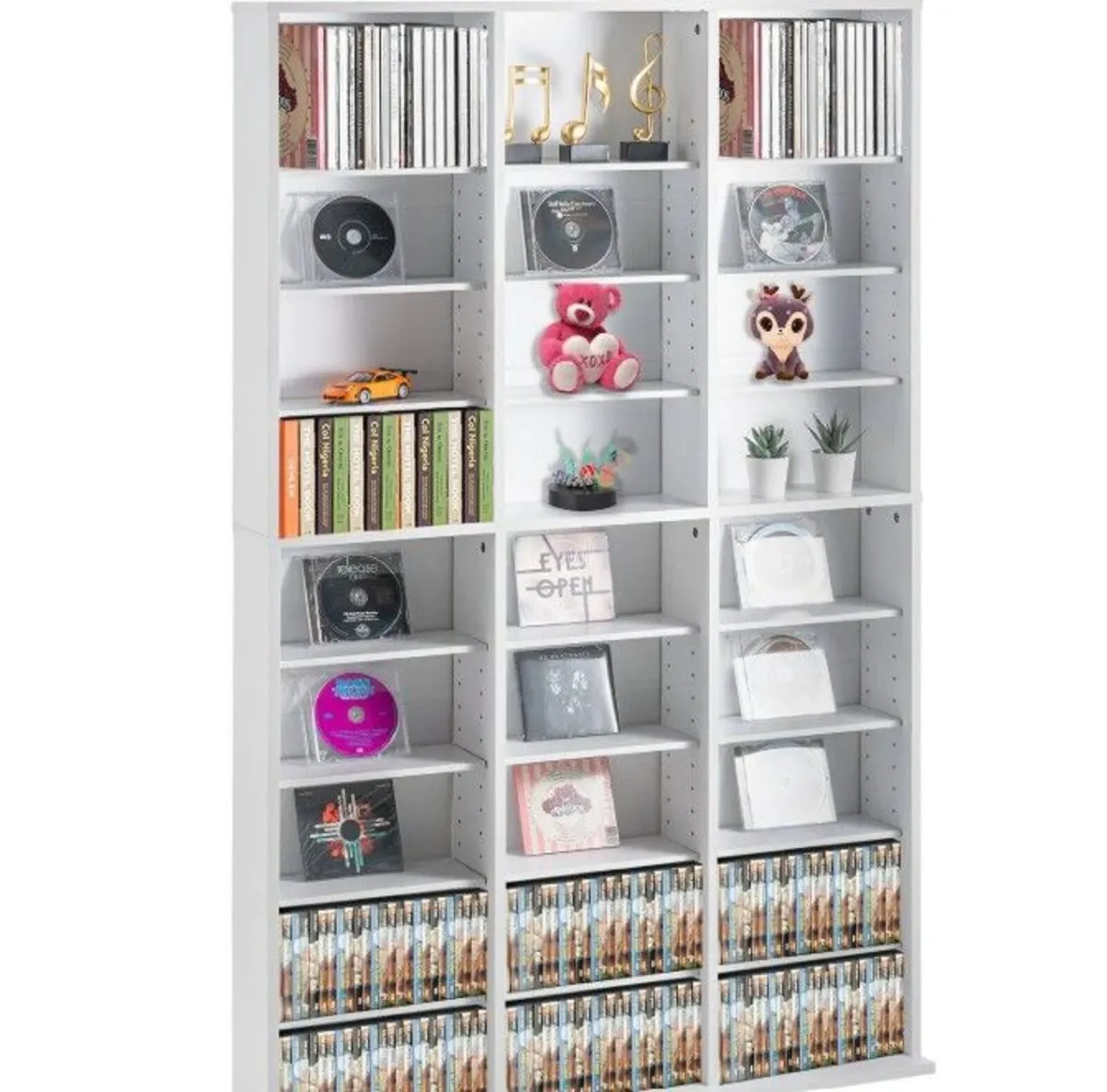 Media Storage Cabinet with Adjustable Shelves 27 C - Image 2