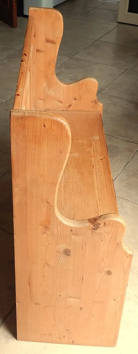 Small Pine Storage Monks Bench/Settle - Image 3