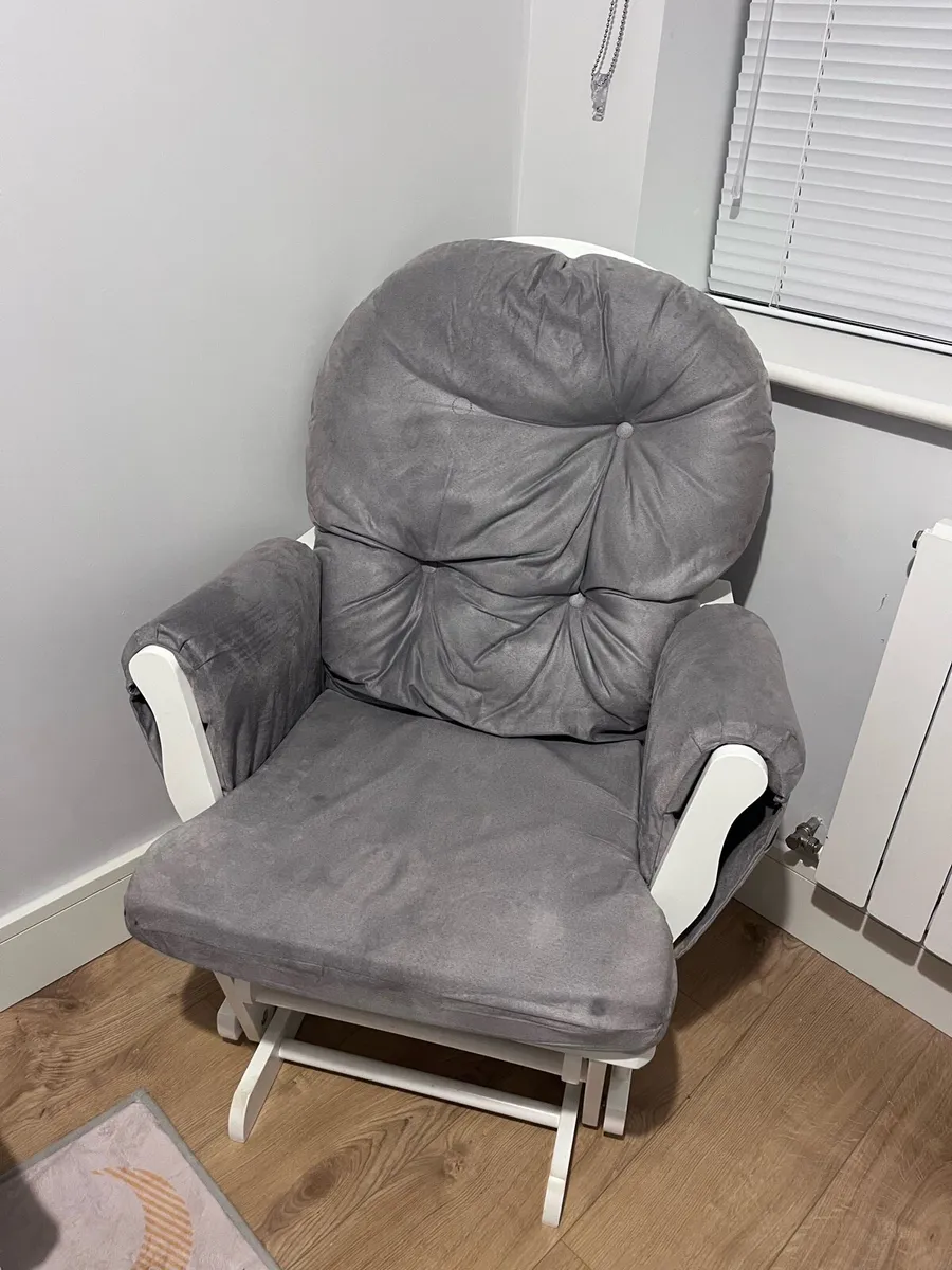 Rocking Glider Chair and footstool - Image 1